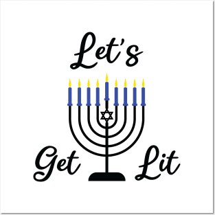 Hanukkah candles Posters and Art